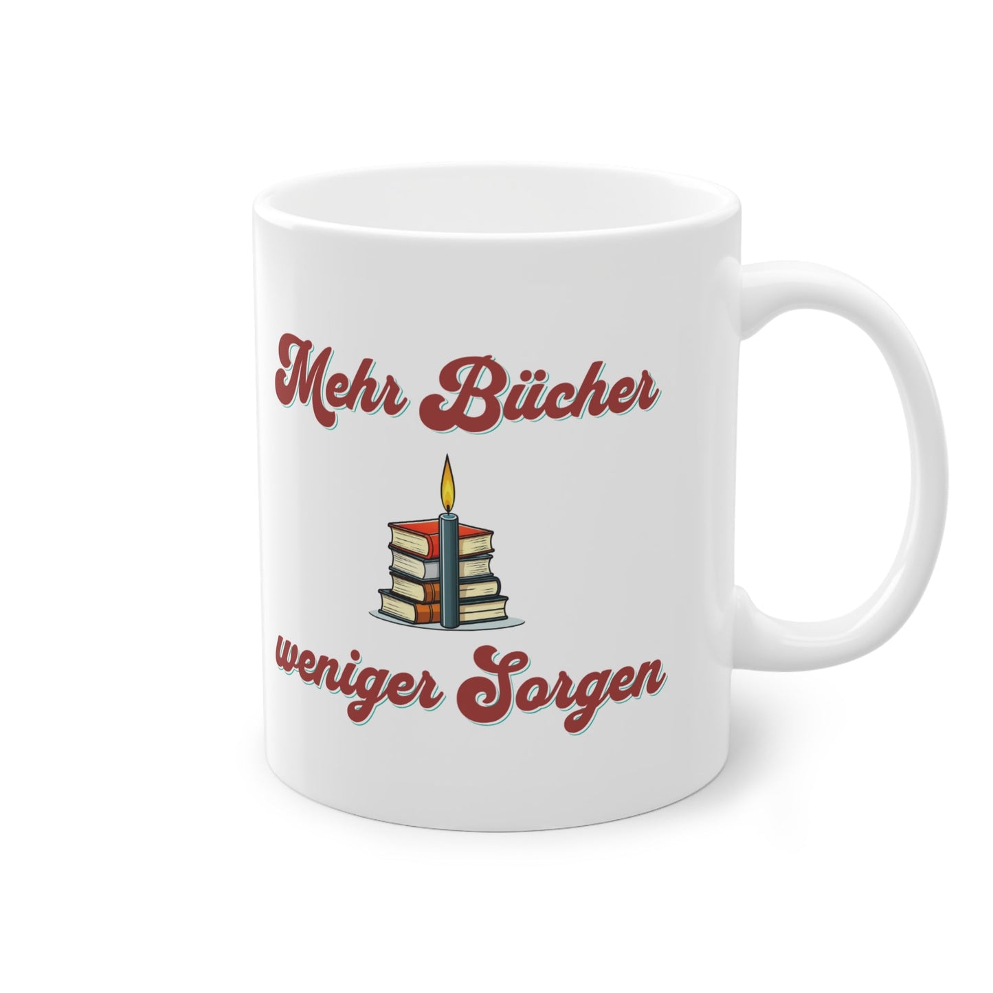 „Mehr Bücher, weniger Sorgen.“ Tasse - TassemitGeschmack