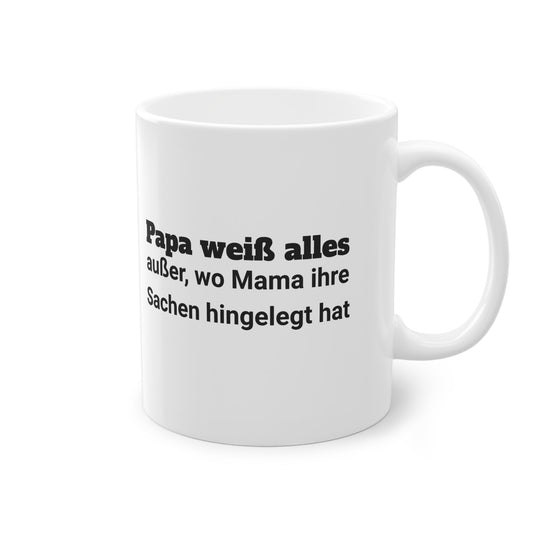 "Papa weiß alles" Tasse - TassemitGeschmack